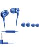 Słuchawki przewodowe Jack 3,5 z mikrofonem PHILIPS headphones SHE3705BL niebieskie