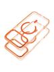 Futerał FRAME CLEAR HYBRID MAG COVER kompatybilny z MagSafe do IPHONE 17 Pro pomarańczowy