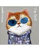 NIMMY futerał GLASSES COOL CAT do IPHONE 15 Pro Max szary