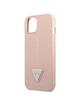 GUESS futerał do IPHONE 13 / 14 / 15 GUHCP14SPSATLP (SaffianoTriangle Logo) różowy