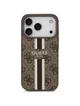 GUESS futerał do IPHONE 17 Pro kompatybilny z MagSafe GUHMP17LP4RPSW (4G Printed Stripes) brązowy