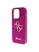 GUESS futerał do IPHONE 15 Pro GUHCP15LHG4SGU (Fixed Glitter Big 4G) fioletowy