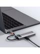 BASEUS adapter HUB 5w1 Typ C WKWG020013 0,15 m szary