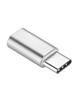 Adapter Micro USB (żeński) do Typ C (męski) [PA30] srebrny