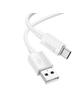 Kabel USB A do USB C Hoco 3A 1 m X107 biały