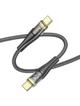 Kabel USB C do USB C Hoco 3A 60W 1,2 m U121 czarny