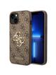 GUESS futerał do IPHONE 13 / 14 / 15 GUHCP14S4GMGBR (4G Big Metal Logo) brązowy