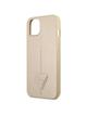 GUESS futerał do IPHONE 13 / 14 / 15 GUHCP14SPSATLE (SaffianoTriangle Logo) beżowy