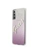 GUESS futerał do SAMSUNG S21 Plus GUHCS21MPCUGLSPI (Glitter Gradient Script) różowy