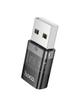Adapter USB A do USB C Hoco UA36C transparentny czarny
