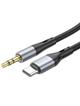 Kabel AUX Jack 3,5 mm do USB C Hoco 1 m UPA22 czarny