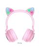 Słuchawki bezprzewodowe nauszne Hoco W27 Kocie Uszy różowe