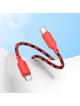 Kabel USB C do USB C Hoco 3A 60W 1 m X116 gradient czerwony