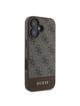 GUESS futerał do IPHONE 16 GUHCP16SG4GLBR (PC/TPU 4G PU Bottom Stripe) brązowy