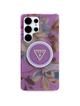 GUESS futerał do SAMSUNG S25 Ultra GUHMS25LHFLPEDU (Magnetic IML Metal Glitter Flowers Triangle) fioletowy