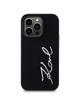 KARL LAGERFELD futerał do IPHONE 14 Pro KLHCP14LSCMSMVK (Silicone Sign Metal Logo) czarny