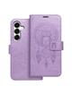 Kabura MEZZO Book do SAMSUNG S25 łapacz snów fioletowy