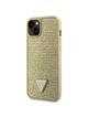 GUESS futerał do IPHONE 13 / 14 / 15 GUHCP14SHDGTPD (Rhinestone Triangle) złoty