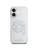 KARL LAGERFELD futerał do IPHONE 16 KLHCP16SHKHDCELT (IML Rhinestones K Head) transparentny