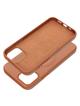 ROAR futerał LEATHER MAG kompatybilny z MagSafe do IPHONE 12 Pro Brązowy