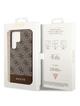 GUESS futerał do SAMSUNG S24 Ultra GUHCS24LG4GLBR (4G Bottom Stripe) brązowy