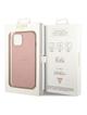 GUESS futerał do IPHONE 14 Plus GUHCP14MPSASBPI (Saffiano With Metal Logo) różowy