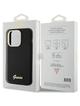 GUESS futerał do IPHONE 15 Pro GUHCP15LSMBSLK (Silicone Script Metal Logo & Frame) czarny