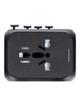 Ładowarka podróżna / adapter OL-309-PQ20 CAŁY ŚWIAT czarna
