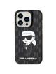 KARL LAGERFELD futerał do IPHONE 15 Pro Max KLHCP15XHNKMKLK (Ikonik Monogram) czarny