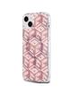 GUESS futerał do IPHONE 15 kompatybilny z MagSafe GUHMP15SHGCUSTGP (IML GCUBE) różowy