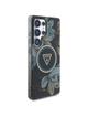GUESS futerał do SAMSUNG S25 Ultra GUHMS25LHFLPEDK (Magnetic IML Metal Glitter Flowers Triangle) czarny