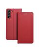 Kabura LUNA Book Carbon do SAMSUNG S21 FE czerwony