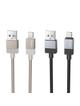 Kabel USB A do Micro USB Hoco 2,4A 1 m X110 złoty