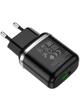 Ładowarka sieciowa do telefonu Hoco USB A QC3.0 3A 18W N3 czarna
