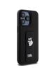 KARL LAGERFELD futerał do IPHONE 13 Pro Max KLHCP13XGSACHPK (Gripstand Saffiano choupette PIN) czarny
