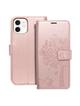 Kabura MEZZO Book do IPHONE 12 / 12 PRO drzewo złoty róż