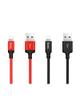 Kabel USB A do Lightning Hoco 1 m X14 czerwono czarny