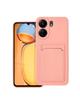 Futerał CARD CASE do XIAOMI Redmi 13C / POCO C65 różowy