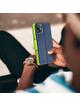 Kabura FANCY Book do XIAOMI Redmi Note 11 / 11S granatowo limonkowy