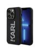 KARL LAGERFELD futerał do IPHONE 15 Pro KLHCP15L3DMBKCK (3D Logo Glitter) czarny