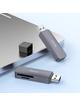 Czytnik kart SD / TF Hoco USB A 3.0 HB45 szary