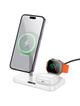 Ładowarka indukcyjna Hoco 3w1 3A 15W kompatybilna z Apple Watch CQ12 biała