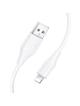 Kabel USB A do Lightning Hoco 2,4A silikonowy 1 m X124 biały