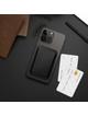 Portfel magnetyczny na karty LEATHER MAG WALLET kompatybilny z MagSafe  czarny