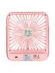 Wentylator / wiatrak biurkowy z regulowaną podstawką W30 różowy