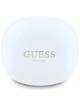 Słuchawki bezprzewodowe douszne Guess TWS Flat Classic Logo Electroplated białe