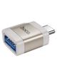 Adapter OTG USB C do USB A Hoco 3A UA31C szary