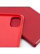 Kabura LUNA Book Carbon do IPHONE 16e (SE 4 2025) czerwony