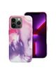 Futerał LEATHER MAG COVER kompatybilny z MagSafe do IPHONE 13 Pro purple splash