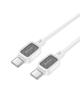 Kabel USB C do USB C Hoco 3A 60W 1 m X108 biały
